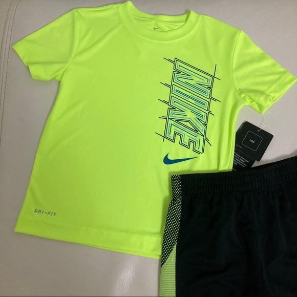 Nike dri-fit neon active shorts set 2137 - Picture 3 of 5